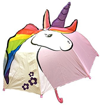 Kinder Regenschirm Einhorn Luna, rosa - ausgefallener Stockschirm, Kinderschirm