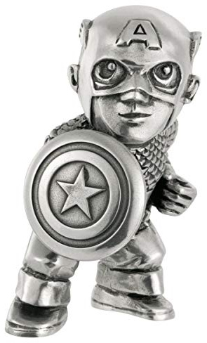 Royal Selangor Figurine miniature Captain America en étain finition à la main