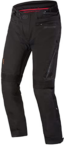 OZONE MOTO Vulcan Pantaloni da Moto Uomo | Tessile | Tre Lunghezze | Membrana e Fodera Termica Rimovibili | Protezioni per Ginocchia | Tasche per Protezioni dell'Anca