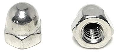 12-24 Acorn Cap Nuts 18-8 Stainless Steel (10 Pieces)