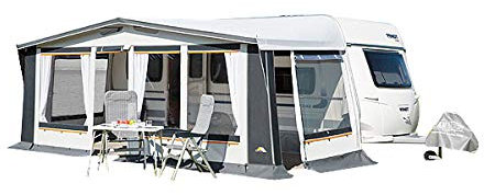 DWT Wohnwagen Vorzelt Prinz Plus 240, Ganzjahresvorzelt für Wohnwagen, Dauercamping-Zelt in 9 Größen, Größenauswahl:Gr. 10 Umlaufmaß 821-850 cm
