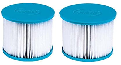 CleverSpa 8106 Water Filter Pack Compatible for Use with All CleverSpa Hot Tubs, Easy-to-Install and Simple-to-Maintain, 17.1 cm x 10 cm x 9.8 cm (White and Light Blue)