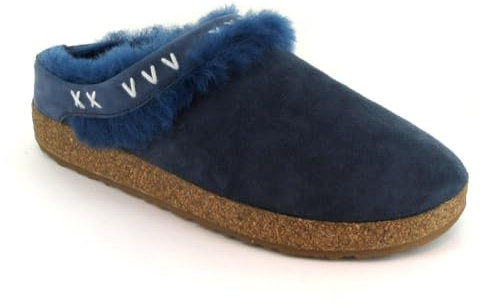 HAFLINGER Lammfellclog Shetland, Mittelblau, 46