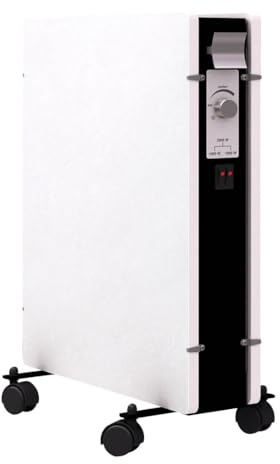 Mazda - Radiateur mobile - Radiateur à inertie en pierre mirida - Thermostat réglable 1000 et 2000w - sable blanc