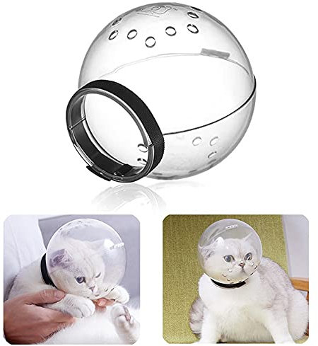 Z-PET Katzen Maulkorb, Plastik Katzenmaulkorb atmungsaktives Mund-Gesichts-Abdeckung, Haustier-Fellpflege-Hilfsmittel für Beißen, Lecken und Miauen