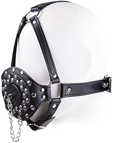 The Bondage Locker Head Harness Mouth Gag Drool Funnel Plug