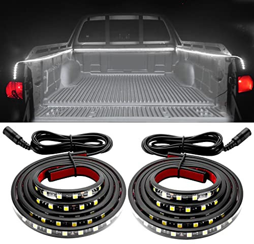 Kraumi 36W LED Strip für Pritschenwagen, 180 LEDS 12V LED Arbeitsscheinwerfer IP68 Wasserdicht Offroad Zusatzscheinwerfer für RV Markisenlicht, LKW Ladefläche, Seitentürlicht(2 Stk)