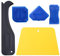 Spatule joint silicone Lisseur joint Calfeutrage silicone kit, 5 Pièces Applicateur de Contours Ensemble D'outils de Calfeutrage Kit Grattoir à Lisser pour Coulis D'étanchéité Cuisine Salle de Bain