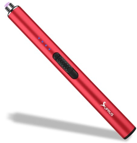 SUPRUS Electric Lighter Windproof Flameless USB-C Arc Rechargeable Lighter with Safety Lock