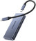 4-Port USB C Hub with Detachable Cable, 3 USB 3.2 Gen 2 10Gbps Ports, 4K@60Hz Displayport Alt Mode, 100W PD, USB C Splitter Multiport Adapter für MacBook Pro, iPad, iPhone 15/16, Portable Monitor