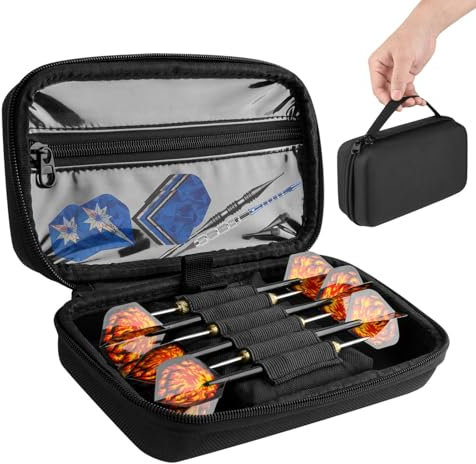 Darttasche mit weicher Spitze – große Kapazität, Dart-Organizer, Dart-Aufbewahrungstasche, Mehrzweck-Dart-Aufbewahrung, Tragetasche für Zuhause, Büro, Spielzimmer, Schwarz , Refer to ,