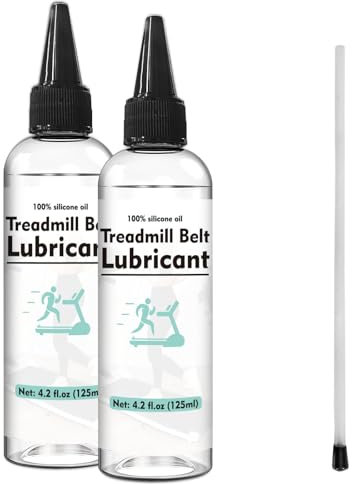 Lubrificante per tapis roulant, 100% silicone, lubrificanti per cinture di tapis roulant, facile da applicare, con tubo applicatore, adatto per tutti i tipi di tapis roulant, 300 ml x 2
