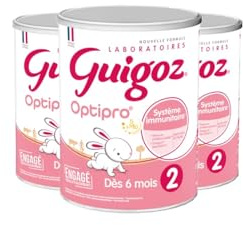 GUIGOZ OPTIPRO 2 Lait en poudre 2ème - de 6 à 12 mois - 830g - Lot de 3