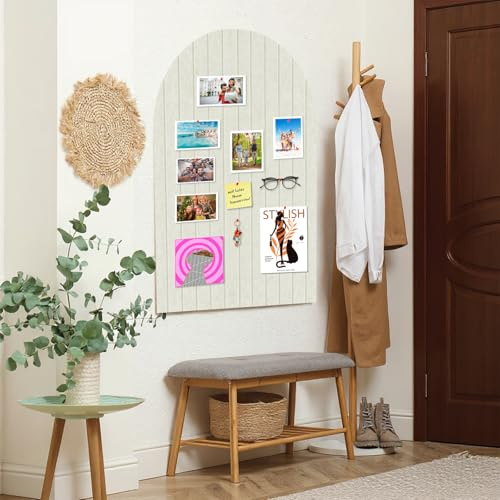 Topzora Lot de 6 tableaux d'affichage en feutre autocollants avec 50 aiguilles - 30 x 30 cm - Pour murs à l'école, à la maison, au bureau - Gris clair