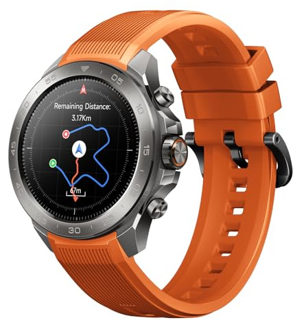 Mibro GS Explorer S Ti Smartwatch Outdoor con AMOLED,Ghiera in Titanio,TrackBack, GPS Dual Band,Orologio Sportivo 10 ATM waterproof per subacqueo, 20 Giorni di Autonomia