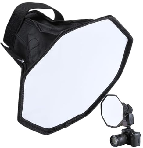 Vikbar Diffuser - Speedlight Diffuser, åttakant ljusmodifierare
