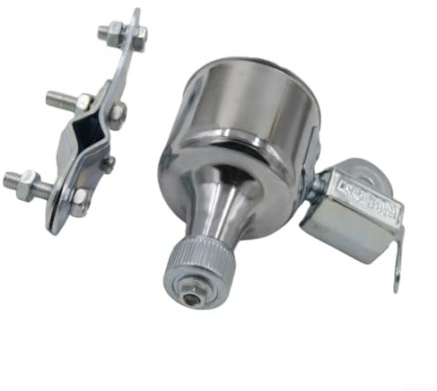 Bicycle Dynamo Generator 6W AC12V with Two Output Ports for Bicycle Headlight and Taillight, Aluminum Alloy Material with Bracket (Silver)