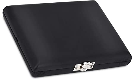 Cosiki Caja de Almacenamiento de Caña Elegante de Madera para Cañas de Oboe, Protege de la Humedad para Músicos, Negro, 4,52 X 3,74 X 0,78 Pulgadas (10PCS)