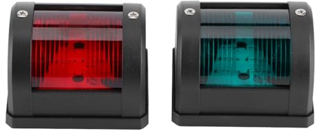 Picysa Navigationssignalljus, Röd Grön LED Båtlampa IP66 12V 3W