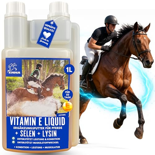 Vitamina E Caballo I Selenio Caballo I Vitamina E Selenio Lisina I Vit E Alimento Complementario Potenciador de la Energía Músculo I Fortalecimiento Muscular I Fortalecimiento del Alimento Selenio 1L