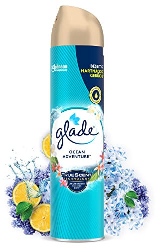 Glade Duftspray für langanhaltende Frische in allen Räumen, Lufterfrischer Spray, Ocean Adventure, 1er Pack (1 x 300 ml)