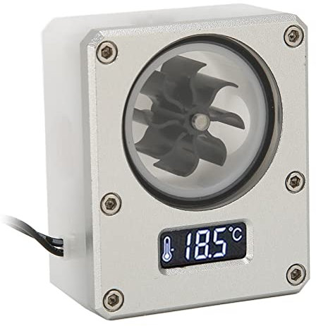 Misuratore di portata dell'acqua per PC, indicatore del flussometro di raffreddamento ad acqua con filettatura G1/4 per di raffreddamento ad acqua, misuratore di portata con