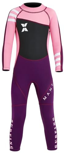 Kinder Neoprenanzug für Jungen Mädchen Kleinkind Jugend Langen Ärmeln 2.5mm Neopren-Thermo-Badeanzug Volle Nassanzüge im kalten Wasser für Schwimmen Surfen Tauchen XL Größe
