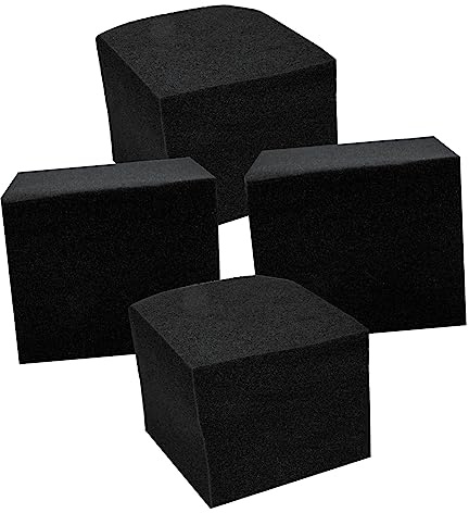 SECFOU 4pcs Sound Absorbing Mat Acoustic Panel Soundproof Foam Blocks for Wall Soundproofing Supplies Impact Resistant Odorless
