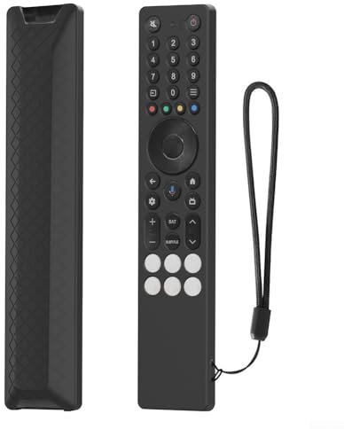 HpLive Funda de silicona para mando a distancia TCL RC833A, lavable, antideslizante, para mando a distancia de TV, color negro