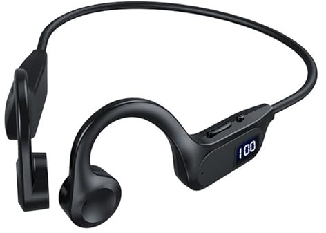 Casque Conduction Osseuse Bluetooth 5.2, Open Ear Ecouteur Conduction Osseuse avec Mode MP3, Étanche IPX5, Casque Running Osseux Bluetooth Sans Fil pour Fitness, Course, Randonnée, Conduite, Bureau