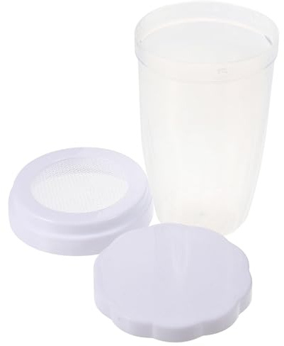 Gadpiparty Saupoudreuse à Sucre Réutilisable avec Couvercle Distributeur de Poudre pour Sucre Farine et Cacao Bac Pratique PP pour Cuisine et Pâtisserie Usage Domestique et Professionnel