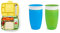 Munchkin Bento Box Brotdose für Kleinkinder mit Besteck, Grün/blau Miracle 360ᵒ Trinkbecher, auslaufsicher, Grün/Blau, 296 ml (2er Pack)
