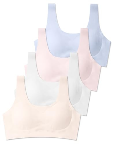 SALIA GIRL Training Bras for Girls 10-16 Sports Seamless Bra with Removable Padding Bras, X-Large