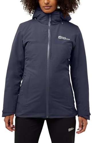 Jack Wolfskin Damen Hunberg 3in1 Jkt W, Graphite, L EU