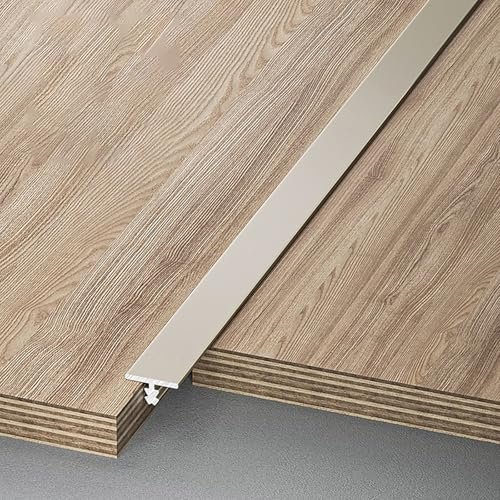 Raouoae Striscia Di Transizione A Forma Di T Per Pavimenti Laminati E Parquet, Profilo Divisorio Per Soglia Porta, Lunghezza 100cm, Confezione Da 3, Binario Per Pavimento Senza Soluzione Di Continuità