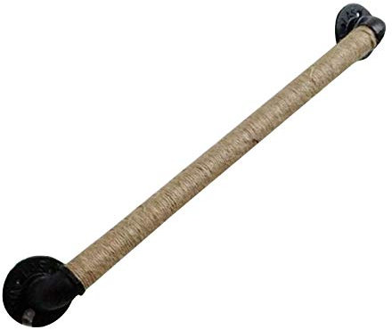 Kit de rampe d'escalier en corde de chanvre pour sécurité intérieur/extérieur, support de 80 cm pour couloirs et escaliers, solution durable et élégante de main courante