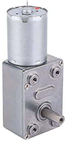 Cryfokt Motoriduttore a Vite Senza Fine con Riduzione della velocità CC Ad Alta Torsione 24 V per Cappe da Cucina, Macchine per la Nidificazione, Apparecchiature per L'intrattenimento (24 V, 10
