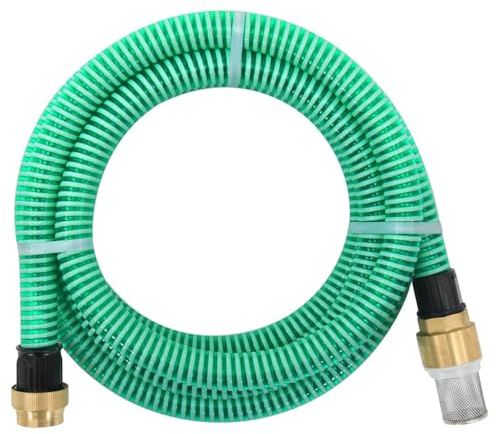 Tmriohed Tubo di aspirazione da 15 m, 25 mm, con valvola a pedale e filtro di aspirazione, tubo da giardino in PVC con connettori in ottone per impianti idrici domestici e pompe da giardino, pressione