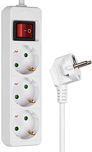 HEITECH Promotion GmbH 04003472 - Ciabatta elettrica radiocomandata, 250 V, 3 prese, 1 pezzo