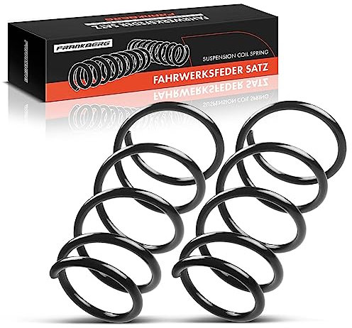 Frankberg 2x Federn Fahrwerksfeder Vorne Kompatibel mit Agila (B) B H08 2008-2015 Splash EX 2008-Heute 1.0L 1.2L Replace# 4111151KB0