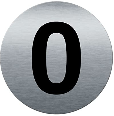 AUA SIGNALETIQUE - Plaque de porte Aluminium brossé imprimé AluSign Ø 85 mm - épaisseur. 3 mm - Double Face adhésif au dos (0)