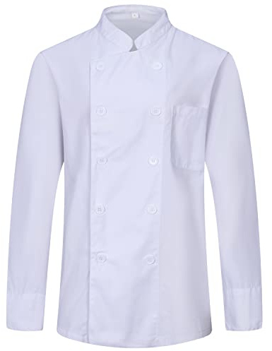 MISEMIYA - Chaqueta Cocinero Hombre - Chaqueta de Chef Hombre - Uniforme Hosteleria - - Ref.842 - XL, Chaquetas Cocinero 842 - Blanco