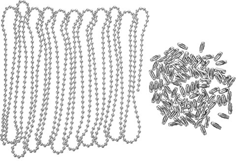 Housoutil 1 Satz Perlenkette Aus Edelstahl Vorhang Zieht Kette Deckenventilator Kabel Kette Mit Schnalle Lampenkette Zieht Auswuchtkit Für Deckenventilatoren Jahrgang Rollo Rostfreier Stahl