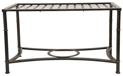Mesa de Camilla Málaga en forja (Blanco, 120 x 70 x (50/70) cm)