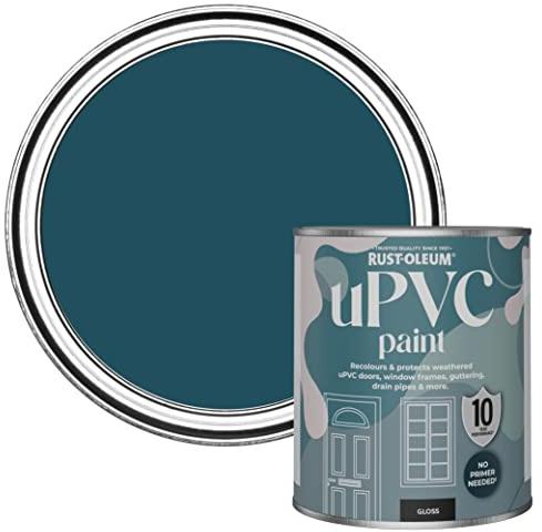 Rust-Oleum Blue uPVC Door and Window Paint In Gloss Finish - Commodore Blue 750ml