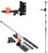 TOPWAY Laser Niveau Teleskopstange 115–400 cm Edelstahl Teleskop-Nivellierlatte ausziehbar vom Boden bis zur Decke mit Halterung und Nylontasche