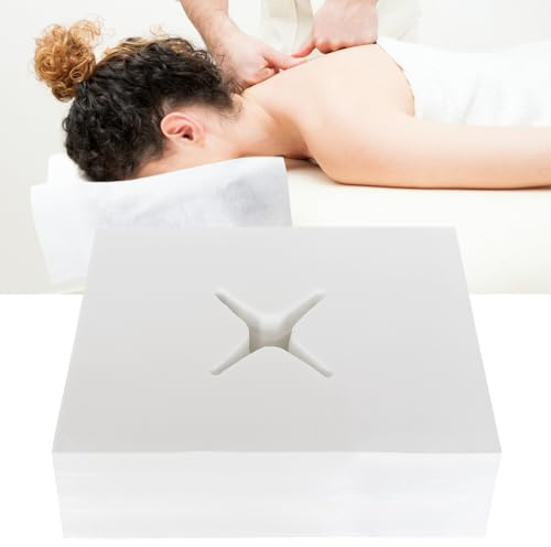 xiaozhifu 500 stycken nässlitsdukar massagesäng, ansiktsdyna massagesäng för massagesäng 30 x 40 cm lämplig för alla massagevågar, behandlingsbänkar massagebänkar