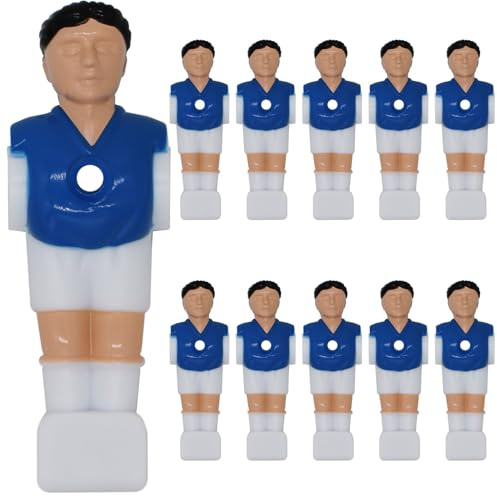 eyepower 11 Football Table Figures 16mm - France Blue White - Table Foosball Kicker Figures - Table Soccer Game Accessories Football Table Replacement Parts Table Football Figures Kicker Table