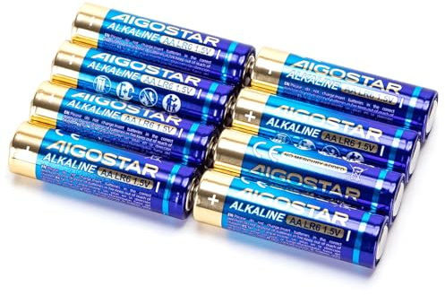 Lot de 8 Piles alcalines LR6 (AA) 1,5 V