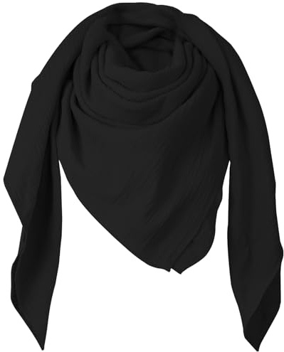 Superora Écharpe en Coton pour Femmes Châles Doux et Carrée Grandes Echarpes Chaudes d'Hiver Tricotées 135 * 135CM